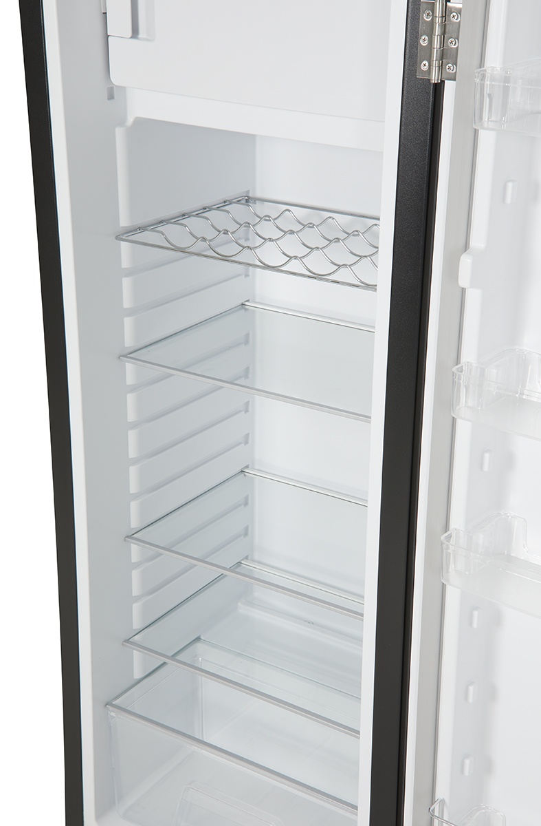 Gastro-Cool - Vintage Industries - Retro Kühlschrank Havanna in Schwarz - VIRC330 - Voransicht leer