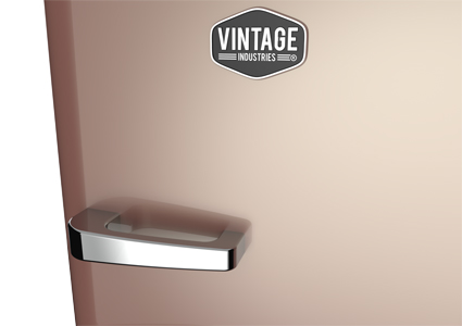 Gastro-Cool - Vintage Industries - RC330 / Retro-Kühlschrank / Rosé Gold - Voransicht
