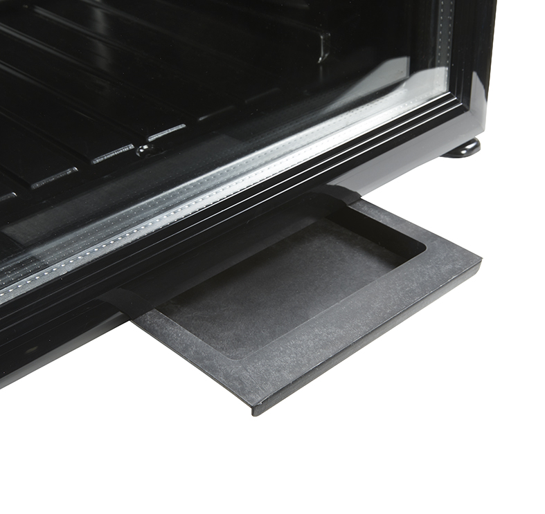 Gastro-Cool - Werbekühlschrank - Theke - schwarz - LED - GCDC50 - Lade