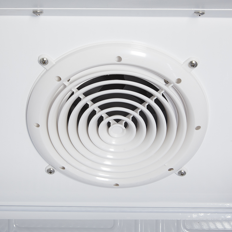 Gastro-Cool -Werbekühlschrank mit Display - schwarz/weiß - GCDC400 - Ventilator